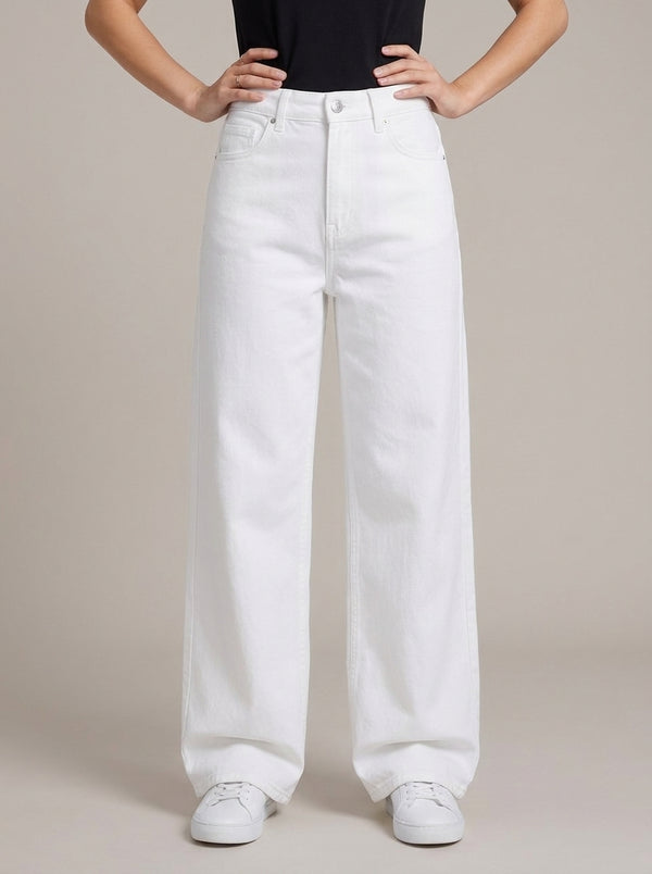 White Wide Leg Jeans